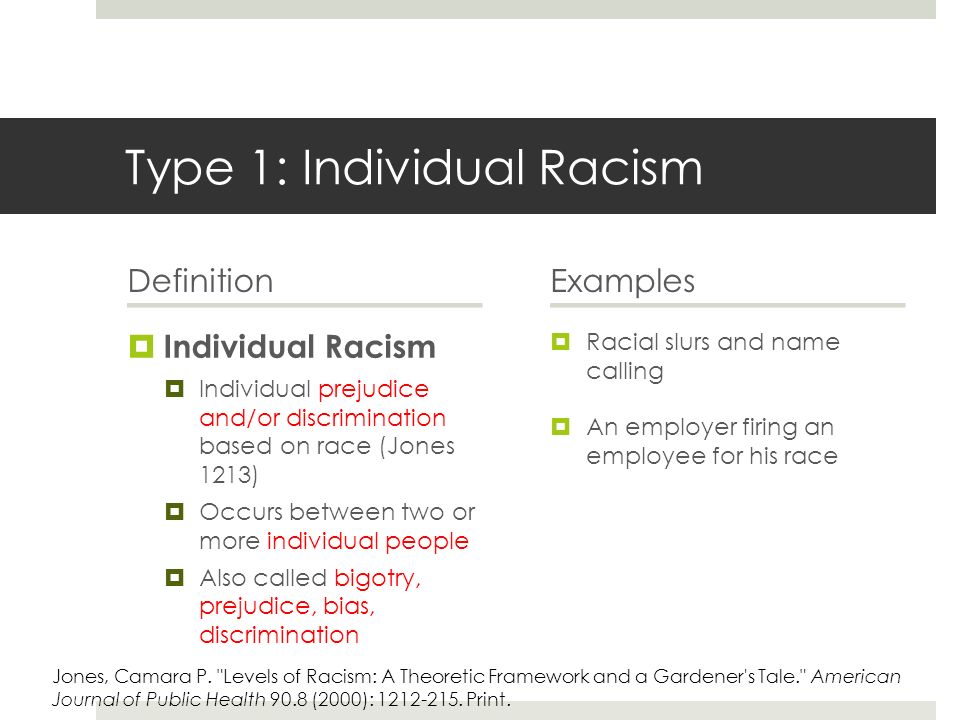 What are examples of prejudice? please help!?